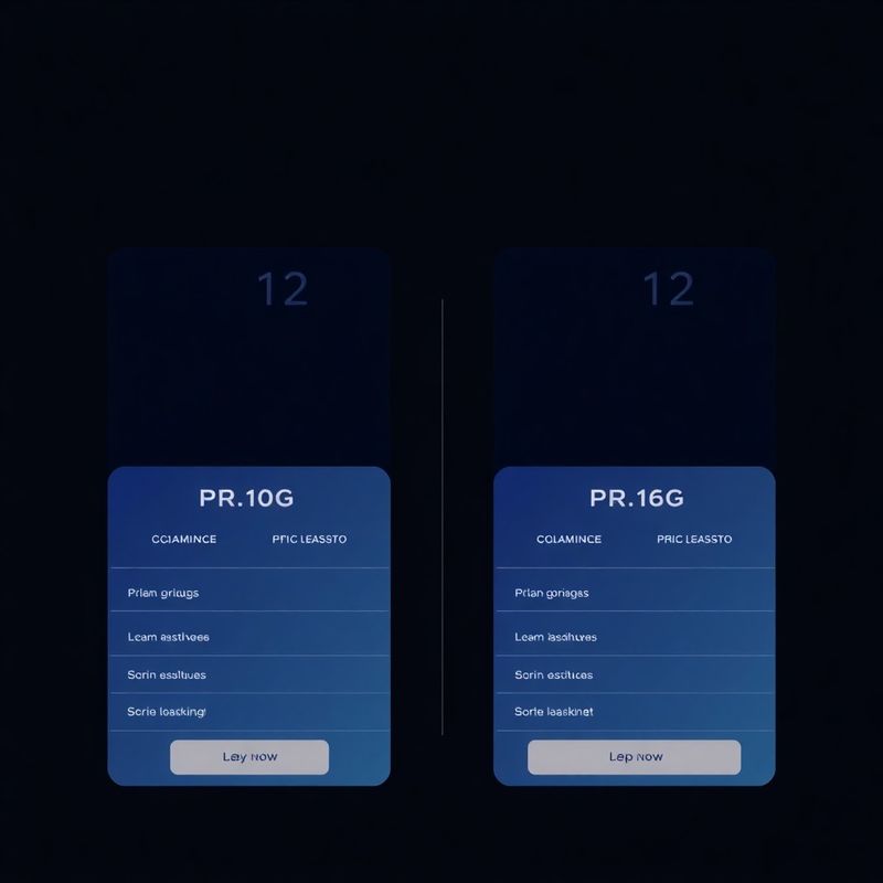 Ilustrace srovnání plánů v indigo-tech stylu